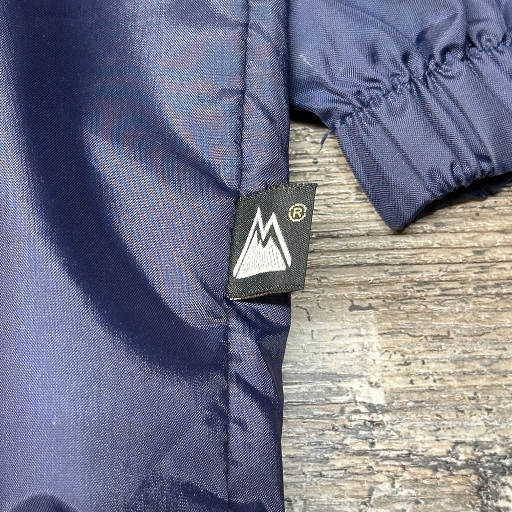 Vintage Cleveland Indians Windbreaker First Down Jacket Navy Large GUC - Picture 8 of 9